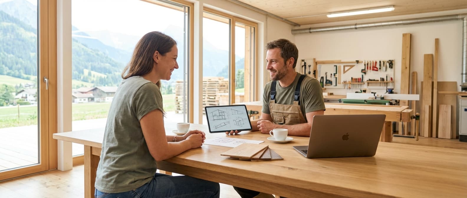 Werkstattmotiv für den Kontaktbereich